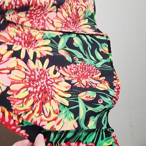 Shein Curve 2XL Floral Print Long Sleeve Open Front Kimono Jacket - Picture 2 of 9
